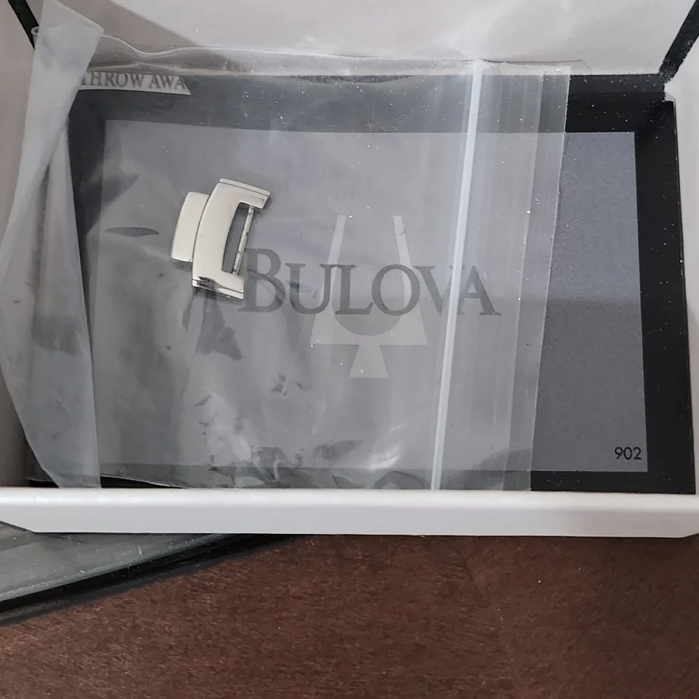 Men's Bulova Watch With Tonneau Black Dial - Picture 4 of 4